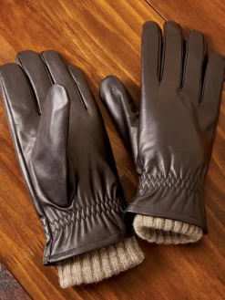 Men's Leather 3-in-1 Lined Gloves
