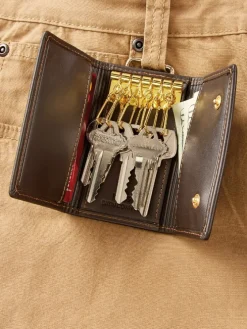 Men's Leather Multi-Key Fob