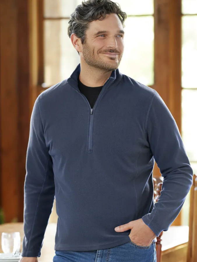 Men's Lightweight Microfleece Half-Zip Pullover