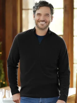 Men's Lightweight Microfleece Half-Zip Pullover