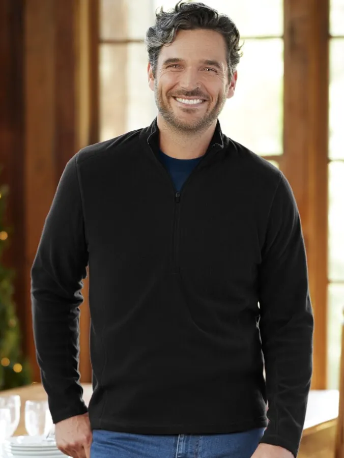 Men's Lightweight Microfleece Half-Zip Pullover