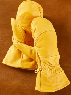 Men's Lined Deerskin Mittens