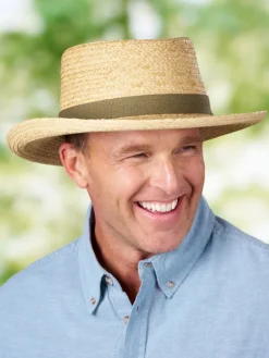 Men's Packable Straw Sun Hat