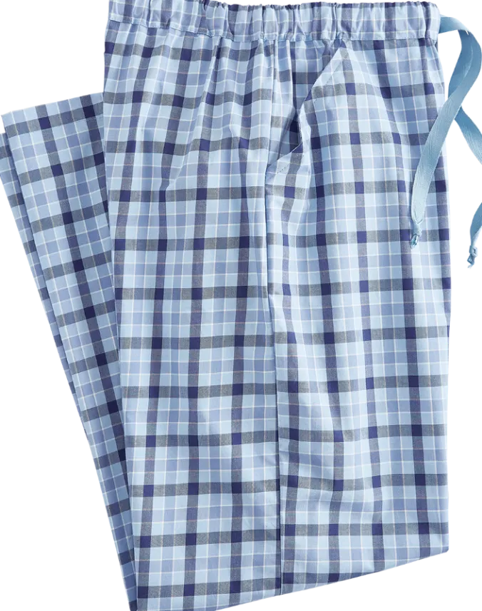 Men's Plaid Portuguese Cotton Percale Sleep Pant