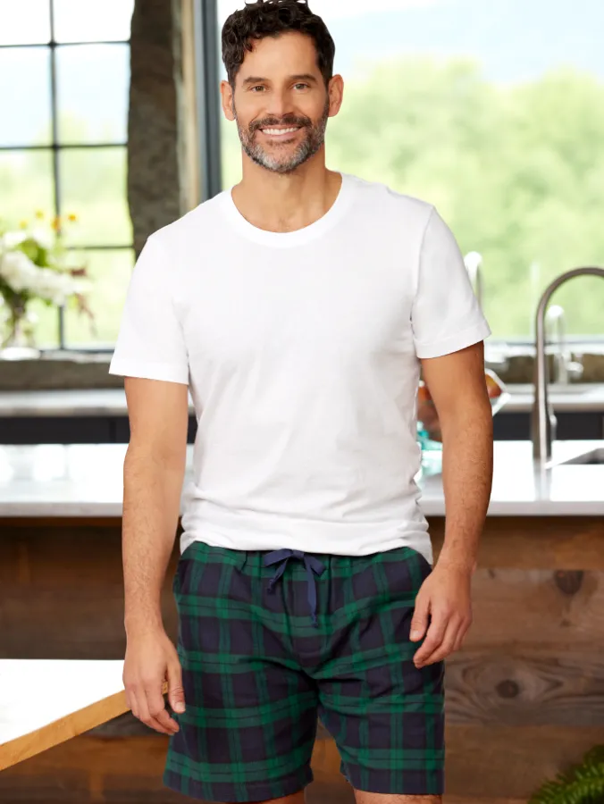 Men's Portuguese Cotton Flannel Pajama Shorts