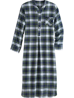Men's Portuguese Cotton Flannel 54 Inch Nightshirt