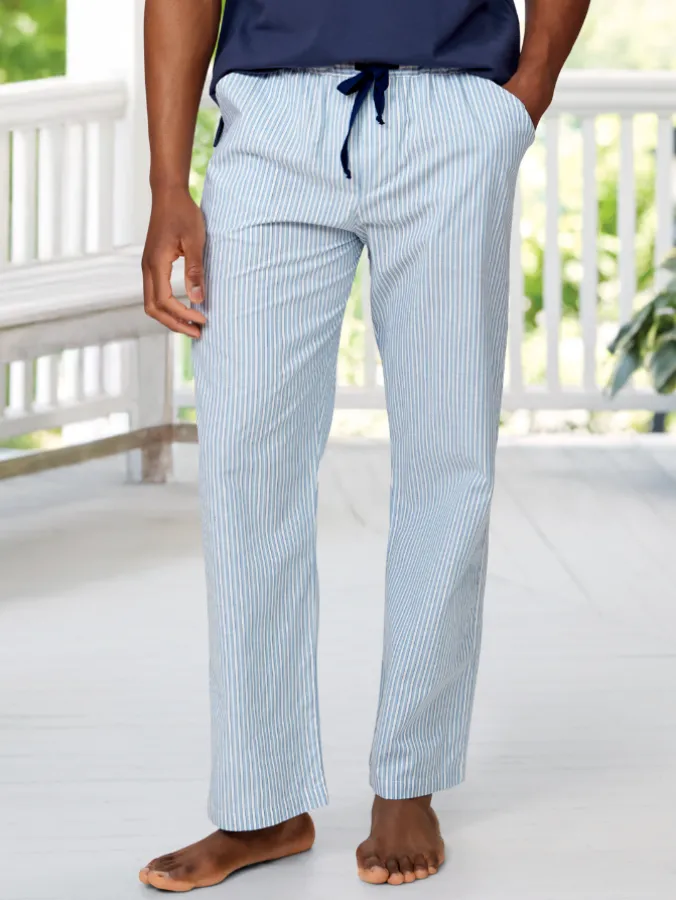 Men's Portuguese Cotton Percale Pajama Pants