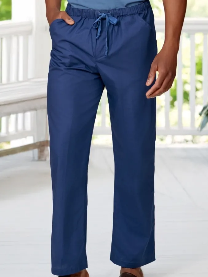 Men's Portuguese Cotton Percale Pajama Pants