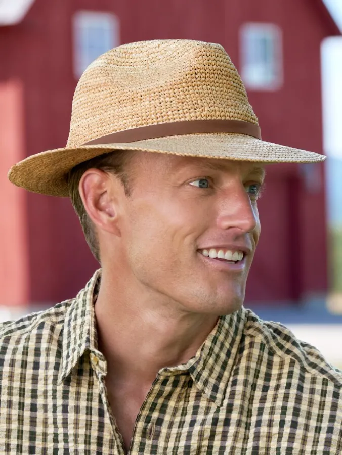 Men's Raffia Safari Hat