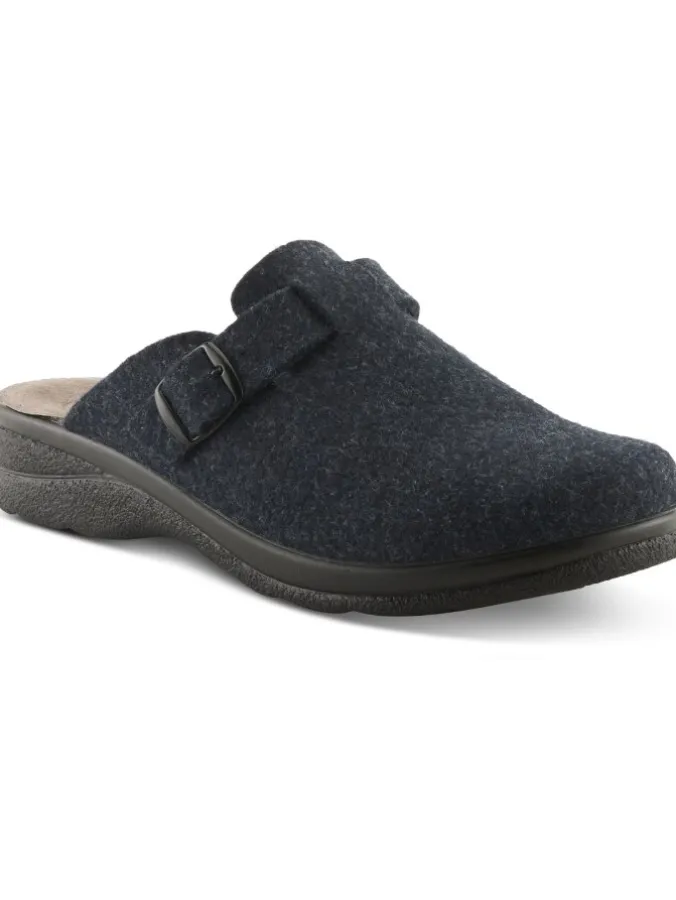 Men's Spring Step Felted Wool Indoor/Outdoor Scuff Slippers