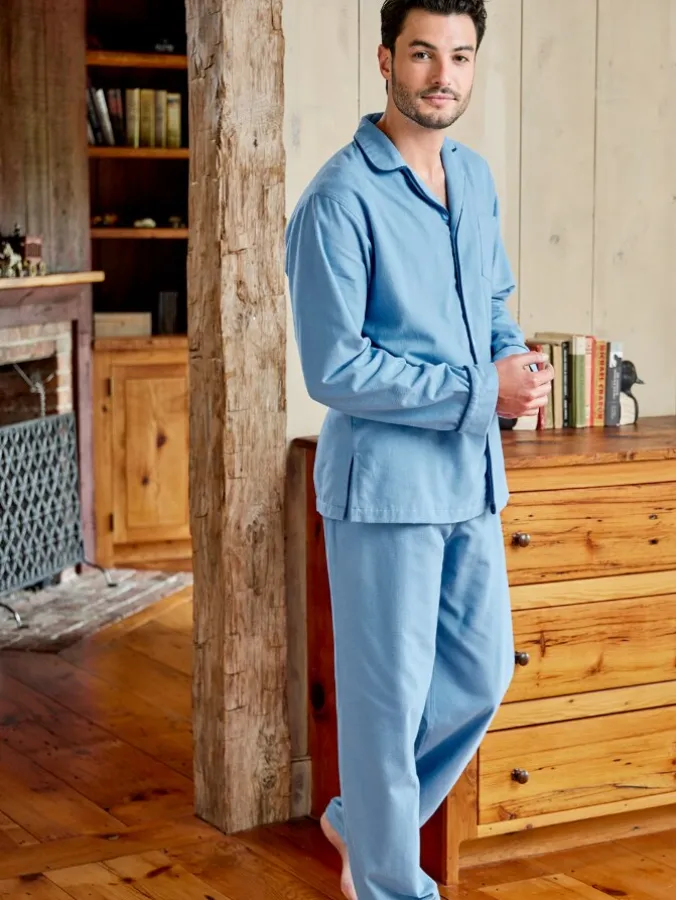 Men's Super-Soft Portuguese Cotton Flannel Pajama Set