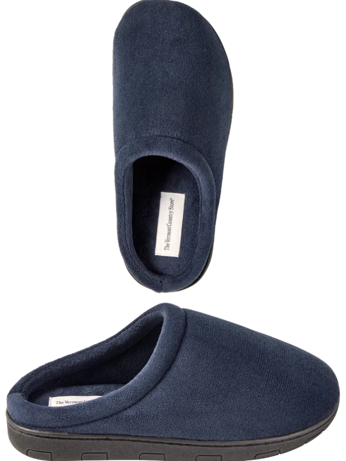 Men's Terry Cloth Scuff Slippers