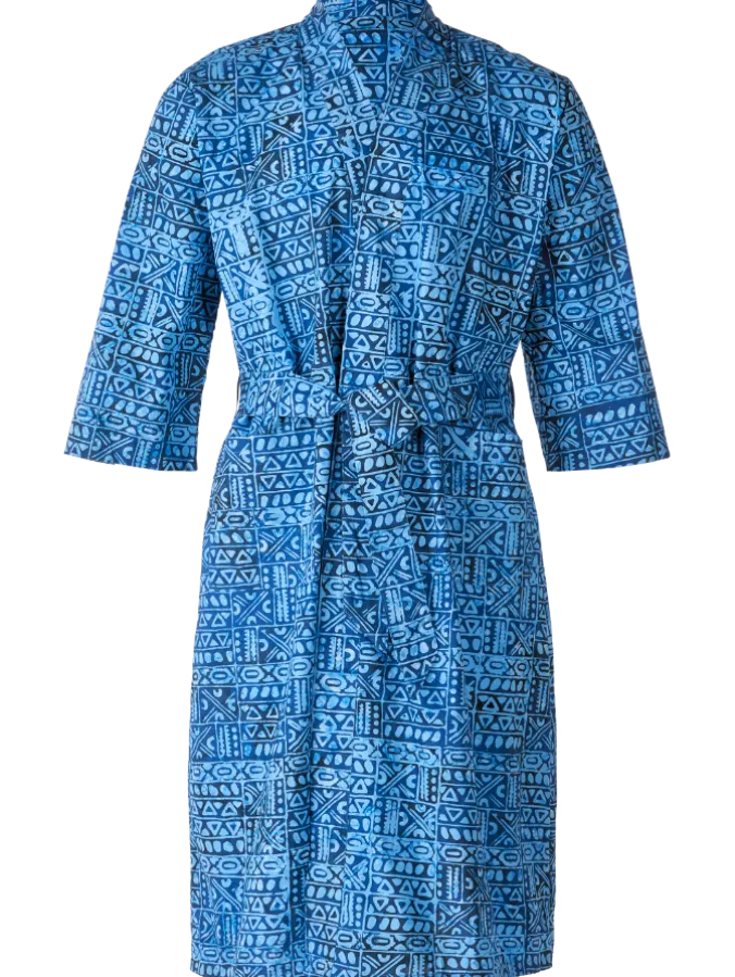 Men's Tropical Nights Cotton Batik Robe