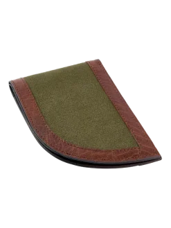 Men's Waxed-Canvas Front-Pocket Wallet