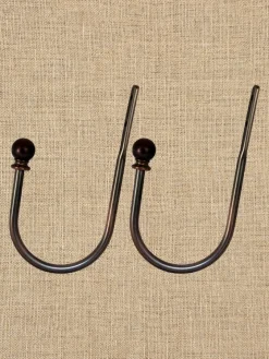 Metal Curtain Holdback, Set of 2