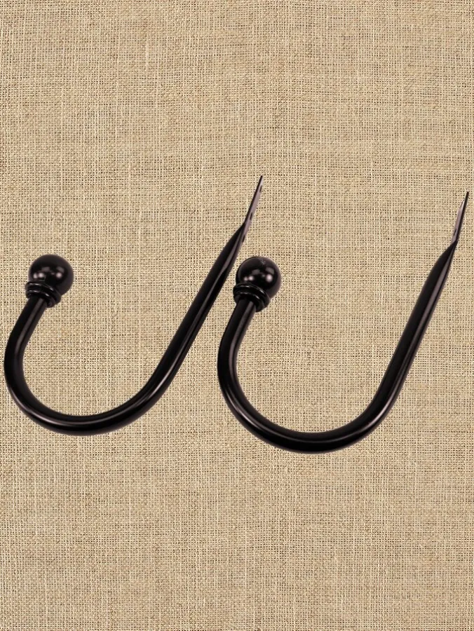 Metal Curtain Holdback, Set of 2