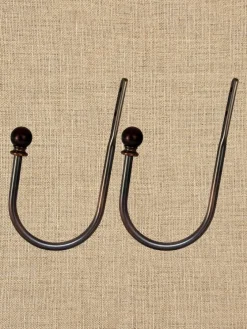 Metal Curtain Holdback, Set of 2
