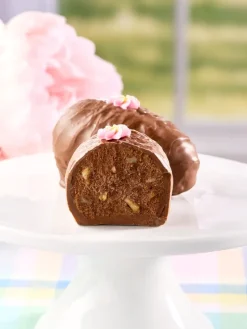 Milk Chocolate-Covered Chocolate Walnut Fudge Easter Egg, 8 Ounce Egg