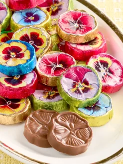 Milk Chocolate Foiled Pansies, 10 oz. Bag