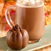 Milk Chocolate Pumpkin Hot Chocolate Bomb With Marshmallows
