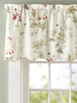 Mille Fleur Rod Pocket Tailored Valance by Country Curtains®