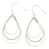 Mixed Metal Wire Earrings