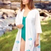 M.MAC Rock Fish Cotton Gauze Swimsuit Cover-Up