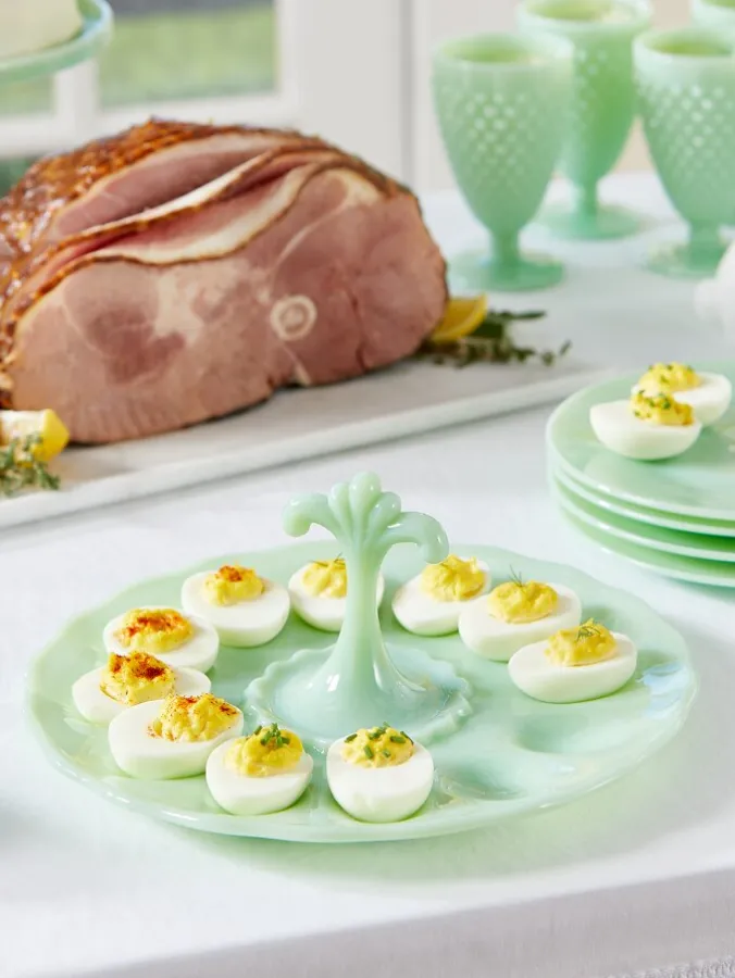 Mosser Glass Deviled Egg Plate