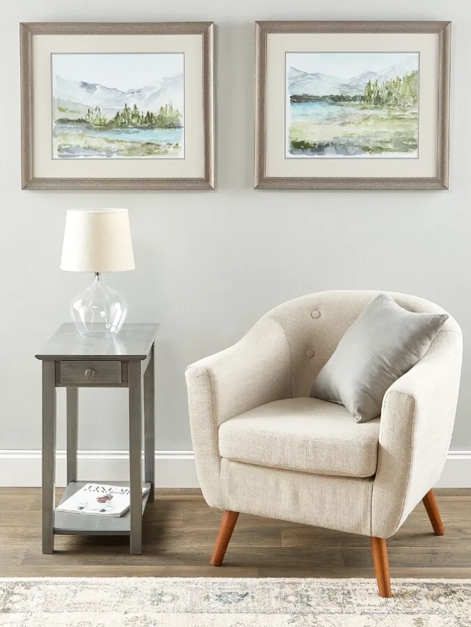 Mountain View Art Print, Set of 2