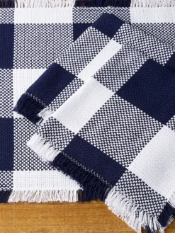 Mountain Weavers Buffalo Check Weave Cotton Napkin, Set of 2