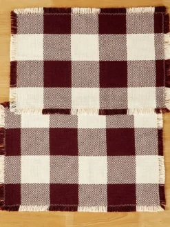 Mountain Weavers Buffalo Check Weave Cotton Placemat, Set of 2