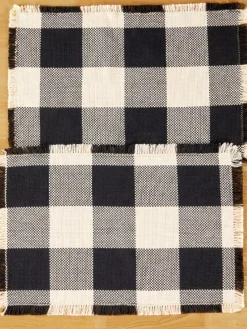Mountain Weavers Buffalo Check Weave Cotton Placemat, Set of 2