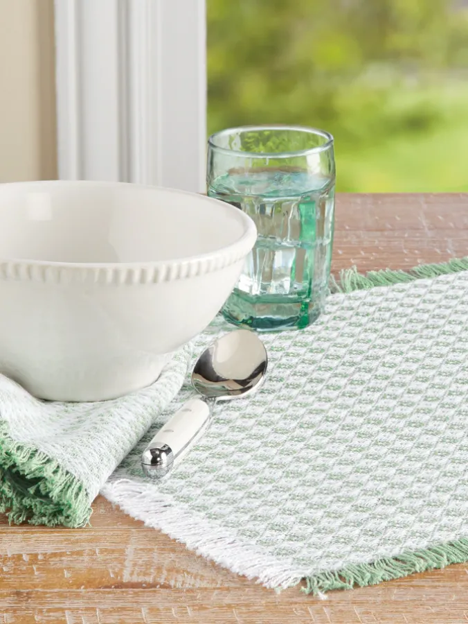 Mountain Weavers Dorset Weave Cotton Placemat, Set of 2