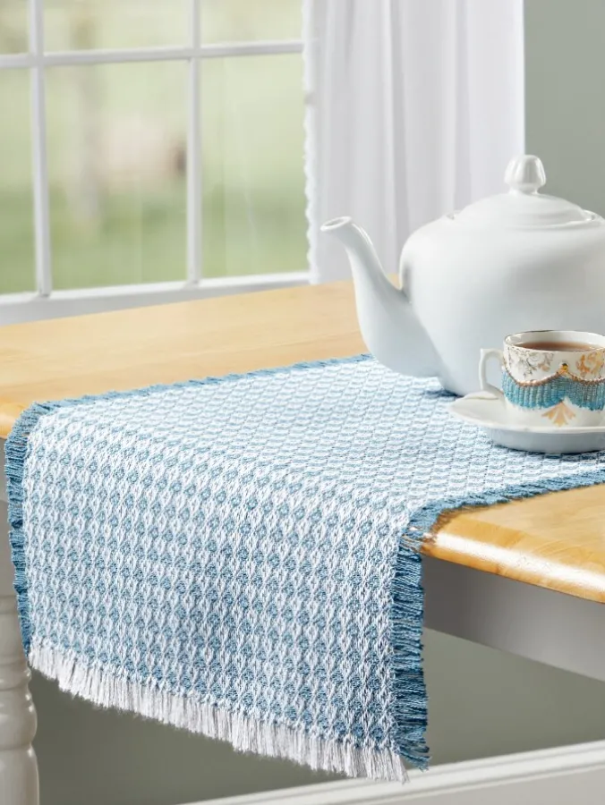 Mountain Weavers Dorset Weave Cotton Table Runner