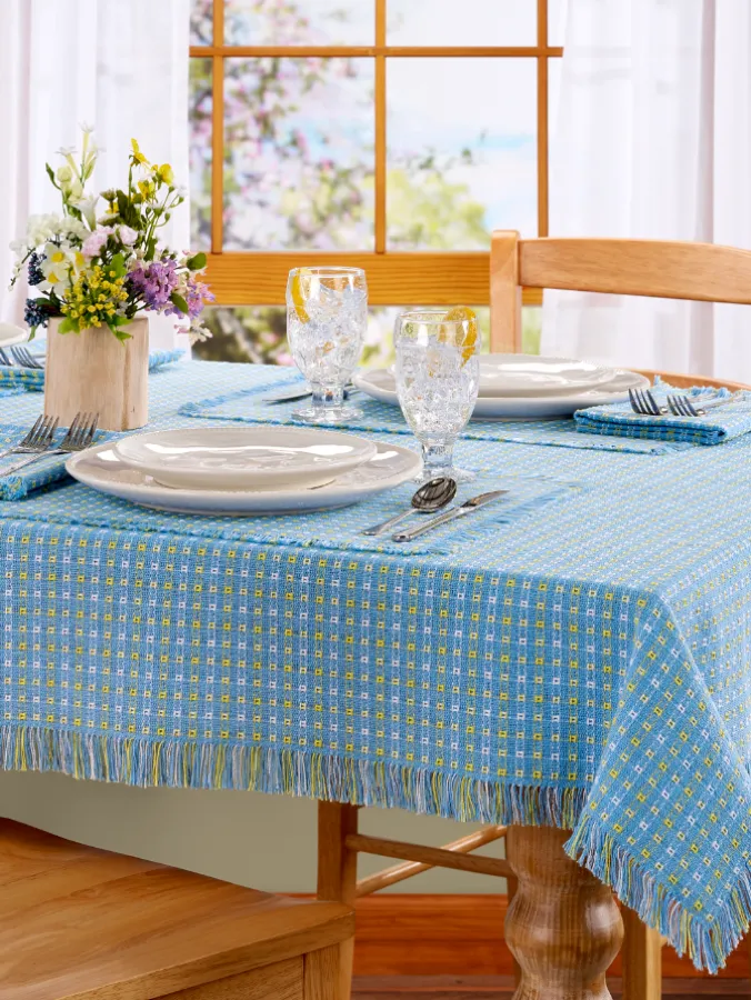 Mountain Weavers Easter Cotton Tablecloth
