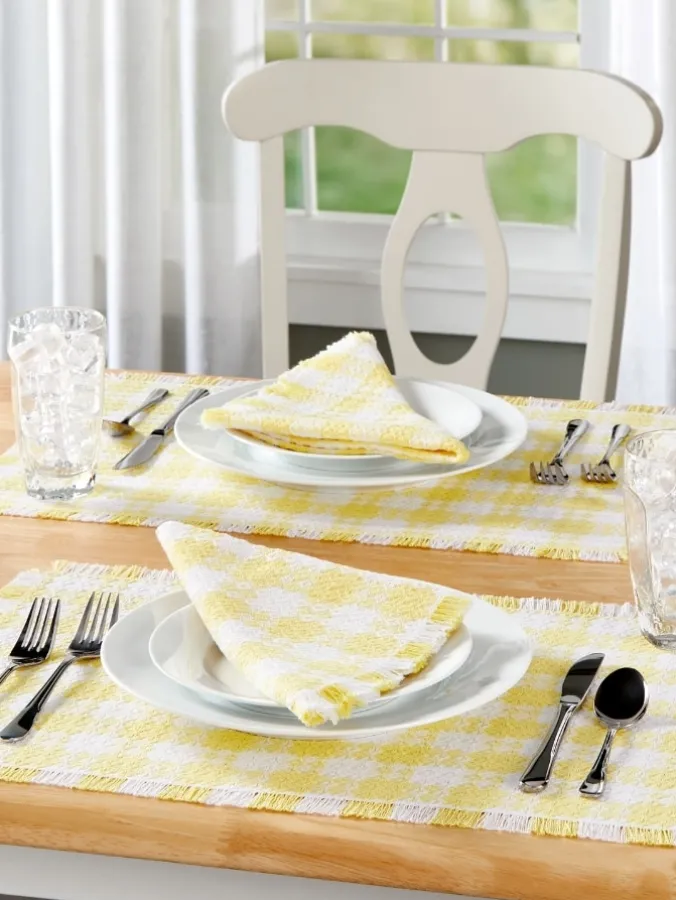 Mountain Weavers Farmhouse Weave Cotton Placemat, Set of 2