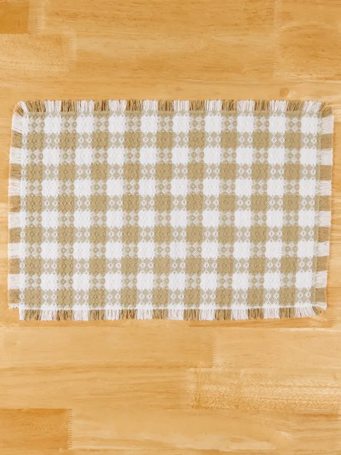 Mountain Weavers Farmhouse Weave Cotton Placemat, Set of 2