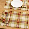 Mountain Weavers Hartland Fall Plaid Cotton Placemat, Set of 2