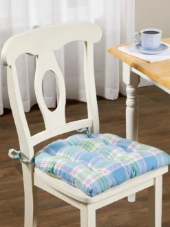 Mountain Weavers Hartland Plaid Never-Flatten Chair Cushion