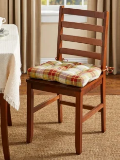 Mountain Weavers Hartland Plaid Never-Flatten Chair Cushion