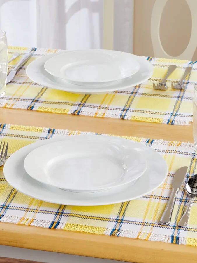 Mountain Weavers Hartland Plaid Cotton Placemat, Set of 2