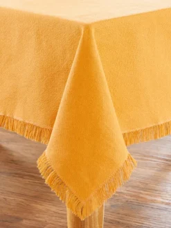 Mountain Weavers Hartland Solid Color Cotton Tablecloth
