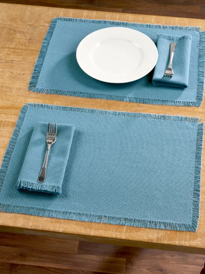Mountain Weavers Hartland Solid Color Cotton Placemat, Set of 2