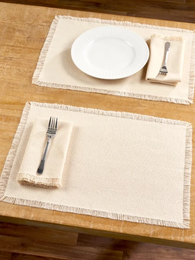 Mountain Weavers Hartland Solid Color Cotton Placemat, Set of 2