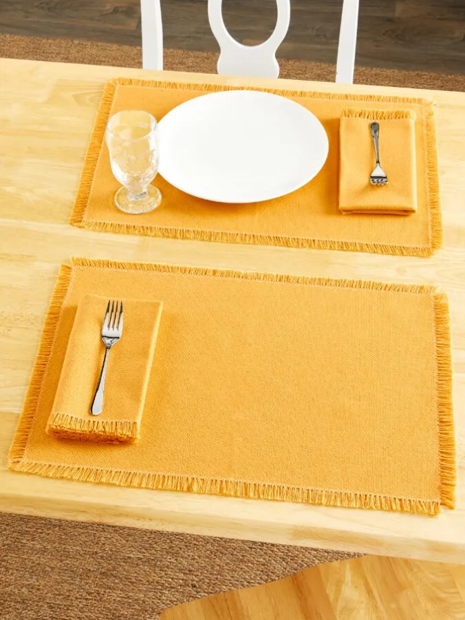Mountain Weavers Hartland Solid Color Cotton Placemat, Set of 2