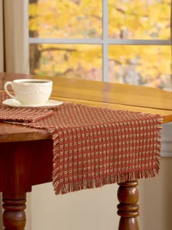 Mountain Weavers Original Mountain Weave Cotton Table Runner, 14 Inch Wide
