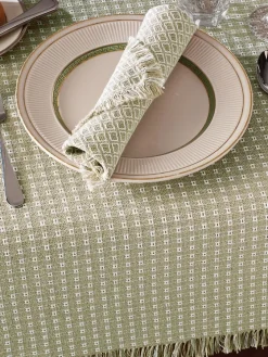 Mountain Weavers Original Mountain Weave Extended-Size Oblong Cotton Tablecloth