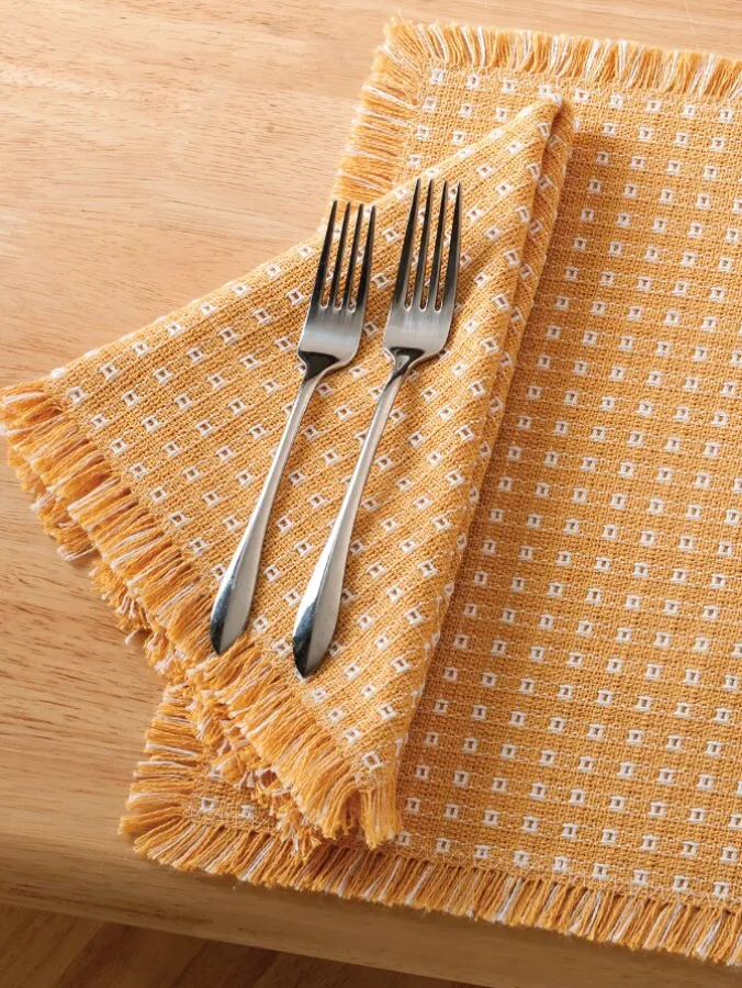 Mountain Weavers Thanksgiving Cotton Placemats, Set of 2