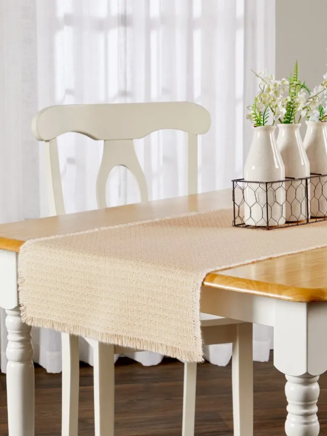 Mountain Weavers Thanksgiving Cotton Table Runner, 18 Inch Wide