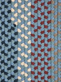 Mount Mansfield Indoor/Outdoor Multicolor Braided Oval Runner